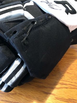 Zach Aston - Reese Signed Game Gloves Both Signed Auto Penguins Equipment 2