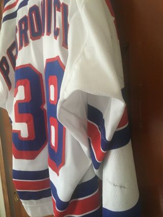 Robert Petrovicky Game Worn NY Rangers Hockey Home Jersey 2