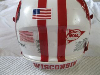 Riddell Speed Wisconsin Badgers Heavy Duty,  NCAA College Football Game Helmet 3