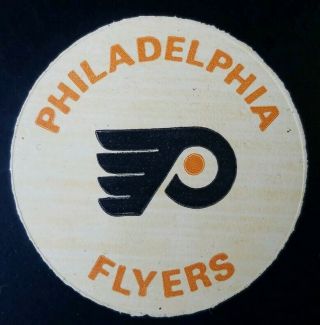 PHILADELPHIA FLYERS VINTAGE NHL APPROVED VICEROY MFG.  OFFICIAL GAME PUCK RARE 3