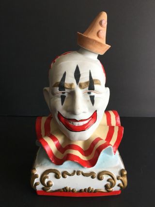 Vintage Ezra Brooks 1979 Collectors Clown Decanter