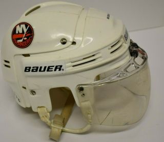 1996 - 97 Randy Wood Ny Islanders Game Worn Helmet