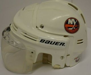 1996 - 97 Randy Wood NY Islanders Game Worn Helmet 3