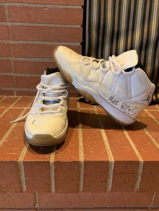 Hof Mitch Richmond,  Quentin Richardson Game Worn And Autographed On Both Shoe