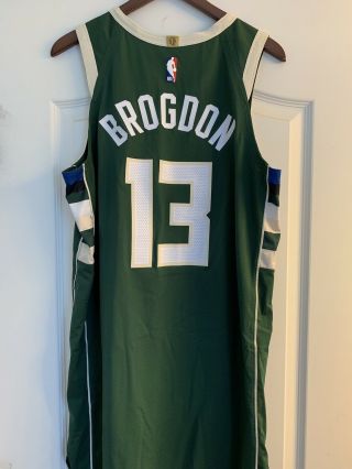 Malcolm Brogdon Game worn jersey Milwaukee Bucks 2018 - 2019 NBA/MEI Gray 2