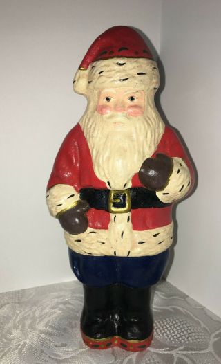Vintage House Of Hatten Santa Claus Figurine Made In Philippines 8 " Tall