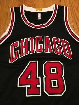 Nazr Mohammed Chicago Bulls 14 - 15 game worn black jersey,  3XL,  4 2