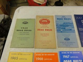 15 Vintage NHRA Rule Books Funny Car Dragster Pro Stock 1959 - 1960 1962 - 1973 1975 2