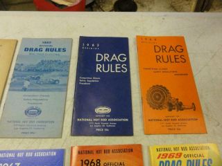 15 Vintage NHRA Rule Books Funny Car Dragster Pro Stock 1959 - 1960 1962 - 1973 1975 3