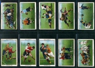 Gallaher Ltd Sports Series 1912 Complete Sub Set All Ten Rugby Subjects Vg