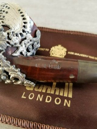 Dunhill London Real Briar Pipe w/ Pouch - Storage Unit Find.  ALFRED DUNHILL LTD 2