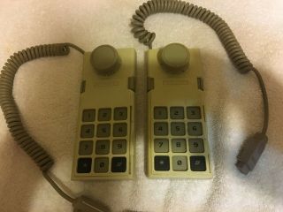 2 Vintage White Colecovision Adam Computer Controllers As - Is