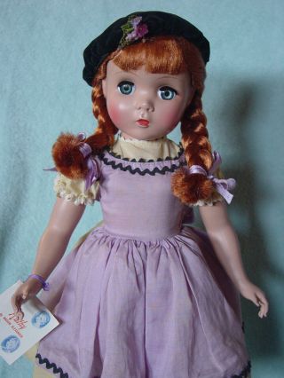 Madame Alexander Vintage Hard Plastic Maggie - Faced Kathy Doll With Hang Tag