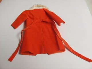 Vintage Barbie Orange Velvet Coat Fur 1510 Sears Exclusive 1970s Glamour Group 3