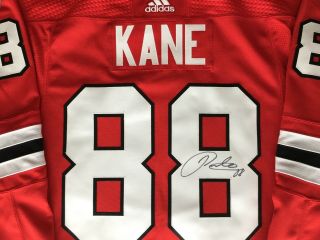 Patrick Kane Chicago Blackhawks 2018 Player Media Tour Autographed Worn Jersey 3