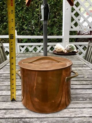 Vintage Dansk Jens Quistgaard Copper Cooking Pot With Lid 8.  5” Copper Cookware