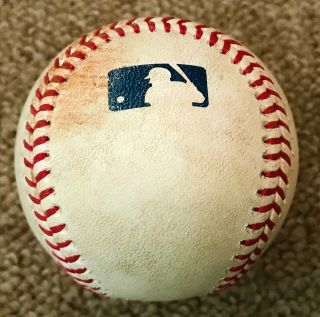 Gleyber Torres MLB Holo Game Baseball 2018 Rookie RBI Single NY Yankees 3