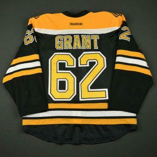 2016 - 17 Alex Grant Boston Bruins Game Issued Reebok Hockey Jersey MeiGray 2