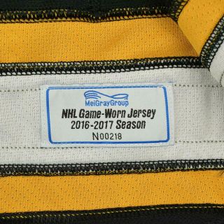 2016 - 17 Alex Grant Boston Bruins Game Issued Reebok Hockey Jersey MeiGray 3