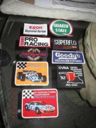 Vintage Motor Racing Patches.  {formula One - Nascar - Imsa - Etc.  }