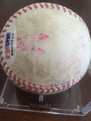 Joc Pederson Dodgers MLB GAME AUTO 2015 Mother ' s Day Baseball PSA/DNA 2