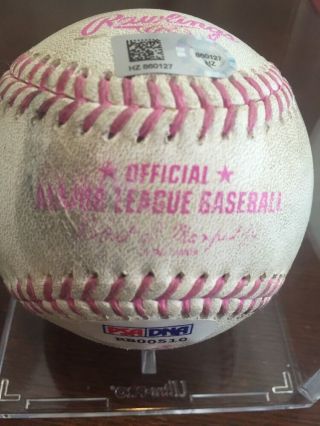 Joc Pederson Dodgers MLB GAME AUTO 2015 Mother ' s Day Baseball PSA/DNA 3