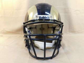 Game Issued St Louis Rams NFL Helmet los Angeles Rams Gold Horns 2