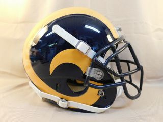 2011 Game Issued Justin King St Louis Rams Throwback Nfl Helmet W/team Loa