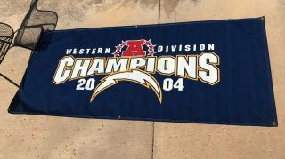 Game San Diego Chargers Qualcomm Stadium Banners 2004 Division Champions La