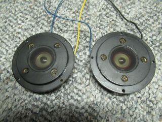 Phillips Vintage Matching Pair Ad0160/t8 Soft Dome Tweeters 8 Ohm