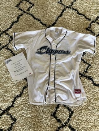 Mike Clevinger Game Jersey,  Columbus Clippers,  Cleveland Indians,  Team Loa