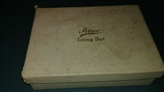 Vintage Ateco Icing Set (Standard Ornamenting Syringe) 12 Tips Cake Decorating 2