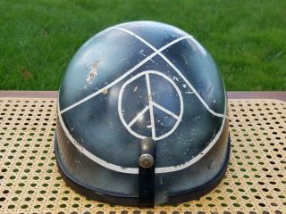 Vtg 1960s Buco Protector Half Shell Motorcycle Ama Racing Helmet Custom Painted