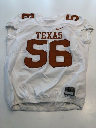 Game Worn Texas Longhorns Football Jersey Size 48 56