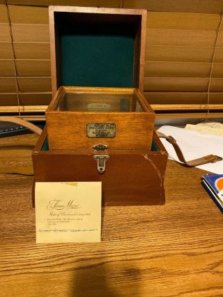 Thomas Mercer Double Box Marine Chronometer,  Circa 1958,  With Papers