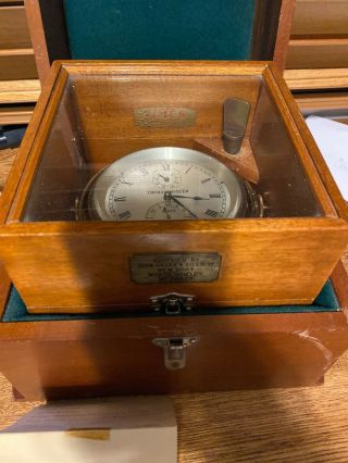 Thomas Mercer Double Box Marine Chronometer,  circa 1958,  With Papers 2