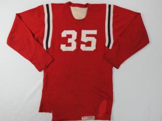 Vintage 1956 Cincinnati Bearcats Durene Game Football Jersey 35 Olszewski