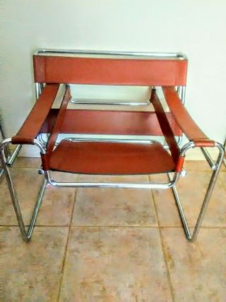 (2) Of Vintage Marcel Breuer Wassily Sling Chairs