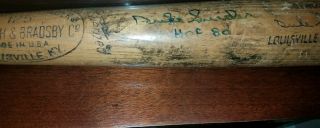 Early 1970 ' s Duke Snider Game Signed Coaches Bat Dodgers Montreal Expos 2