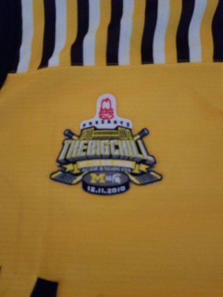 Michigan Wolverines Hockey Game Worn/used Big Chill Hockey Jersey 2
