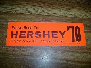 1970 Hershey Pa Antique Automobile Club Of America Bumper Sticker