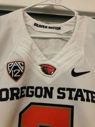 Nike Oregon State Beavers Game Worn Football Jersey 2 Flywire Nelson Steelers 2
