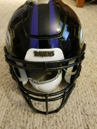 2017 Baltimore Ravens Game Worn Chris Wormley Helmet Michigan Wolverines 3