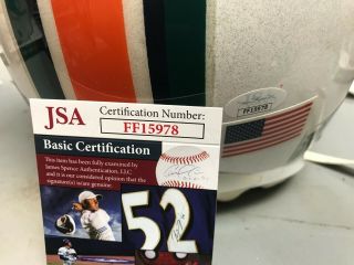 CHRIS CLEMONS MIAMI DOLPHINS SIGNED 2012 GAME AUTHENTIC HELMET JSA FF15978 3