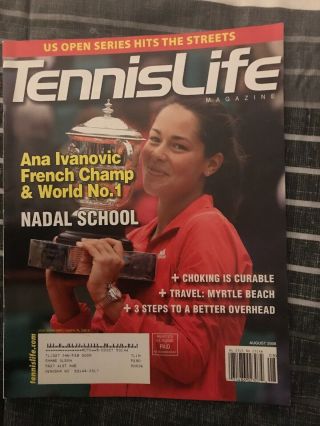 Ana Ivanovic Tennis Life Magazines Rare August 2008 & October 2007