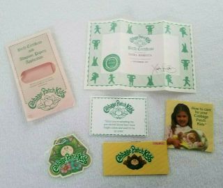 1980s Cabbage Patch Kids Doll Birth Certificate Estra Rebecca November 1