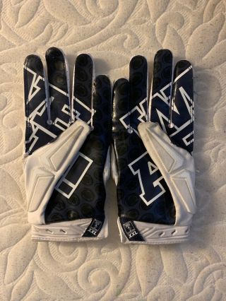 PENN STATE NIKE TEAM ISSUED SUPERBAD 3.  0 FOOTBALL GLOVES SIZE Xxl 2