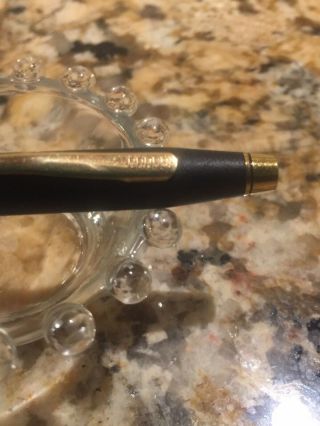 Vintage Black Cross Pen With Gold Trim Writes Black 2
