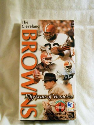 Cleveland Browns Football Vhs Video Tape 50 Years Of Memories From 1946 To 1996