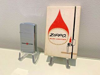 Zippo 1970 - Hi Polish Slim Zippo Two Colour Advertiser " General Electric "